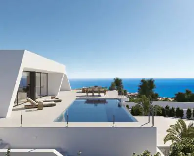 Moderna villa familiar con vistas al mar 4